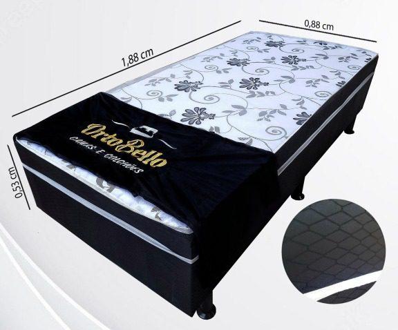 CAMA BOX CONJUGADA SOLTEIRO D20 ORTOPÉDICA - 53 x 88 x 188 cm - ORTOBELLO