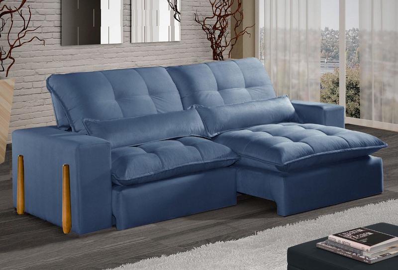 Estofado Retratil Recl Fitipaldi 210 2x80 Veludo Idealle - 1.77 - SR