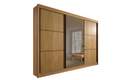 ROUPEIRO LOS ANGELES LISO C/ ESPELHO 3P CORRER 6G - 2.73m - 100%MDF - D'DORO - 2.1/TD/LD  2.0/SR 2