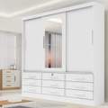 ROUPEIRO MERIDIAN PLUS/GOLD  C/ ESPELHO 3P CORRER 9G - 2.00m - D'DORO - 1.18/SR/LD/TD/PR/RF 5