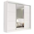 ROUPEIRO LOS ANGELES LISO C/ ESPELHO 3P CORRER 6G - 2.73m - 100%MDF - D'DORO - 2.1/TD/LD  2.0/SR 1