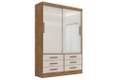 ROUPEIRO  MERIDIAN PLUS C/ ESPELHO 2P CORRER 6G - 1.35m - D'DORO - 9.5/SR/PR/9.0/RF/LD 1