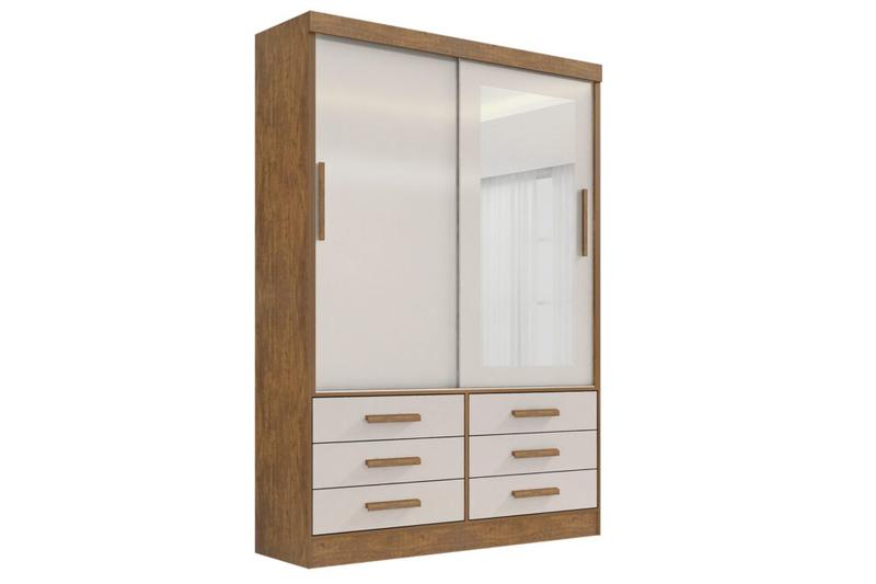 ROUPEIRO MERIDIAN PLUS C/ ESPELHO 2P CORRER 6G - 1.35m - D'DORO - 9.5/SR/PR/9.0/RF/LD