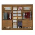ROUPEIRO LOS ANGELES LISO C/ ESPELHO 3P CORRER 6G - 2.73m - 100%MDF - D'DORO - 2.1/TD/LD  2.0/SR 5