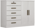 CÔMODA SPACE 5G 2P C/ SAPATEIRA - 1,36m - NOVO HORIZONTE - 5.8/RN/5.6/TRA 1