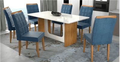 MESA ROMA 160X80 C/6 CAD LAS VEGAS - MINASPLAC - 1.3 - RN