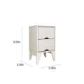 CRIADO/MESA DE CABECEIRA TWISTER 2 GAVETAS MDF - 36 CM - TCIL - 1.4 - RN/LD 1.3/TRA 6