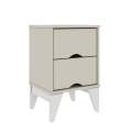 CRIADO/MESA DE CABECEIRA TWISTER 2 GAVETAS MDF - 36 CM - TCIL - 1.4 - RN/LD 1.3/TRA 5