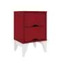 CRIADO/MESA DE CABECEIRA TWISTER 2 GAVETAS MDF - 36 CM - TCIL - 1.4 - RN/LD 1.3/TRA 4