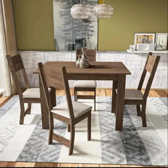 MESA CARIBE 110CM C/4 CADEIRAS - INDÉKES - 4.7 - RN -LD