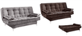 ESTOFADO SOFÁ CAMA PARIS C/ PILLOW - Pés cromado - AREZZO  - 7.3/RN/SR 1