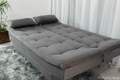 ESTOFADO SOFÁ CAMA PARIS C/ PILLOW - Pés cromado - AREZZO  - 7.3/RN/SR 5