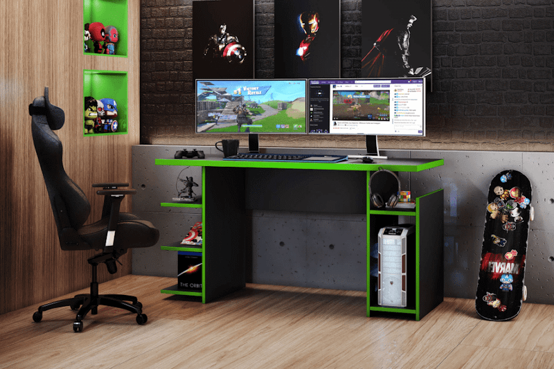 MESA GAMER NT 2065 MDP - 135,6cm - NOTÁVEL - 2.2 - RN/TRA