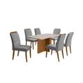 MESA LOS ANGELES 160CM C/ 6 CAD LAS VEGAS ou SOPHIA - MINASPLAC - 1.1/RN 1.2/PR 2