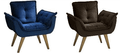POLTRONA DECORATIVA FIXA LUNA - 80cm  2.8 - RN/TRA - 2.7 - LD 2