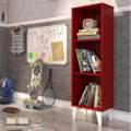 Livreiro Organizador Estante Twister Com 3 Prateleiras  - TCIL Móveis - 1.3 - TRA 6