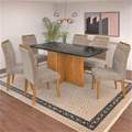 Mesa Moscou 160 Tmp MDF.Vidro -  Minas Plac - sem cadeira-  4.7 - SR 2