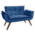 Poltrona Namoradeira Opalla Suede D Salla - 3.8/SR 9