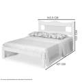 CAMA CASAL MUNIQUE 100% MDF - GABRIELLI - 1,43m - 3.3/RN 2