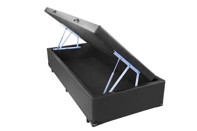 BASE BOX BAÚ SOLTEIRO CORINO OU SUEDE - 40 x 88 x 188 cm - UNIFLEX - 4.7 - RN