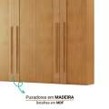 ROUPEIRO GR LUCCA PREMIUM 6P6G RUFATO 100%MDF - 2,73m - 1.5/TD 1.7/RF 3