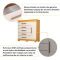 CÔMODA RAYANE 100% MDF 5G 1P 1,20m - ACP - 5.2/TRA 7
