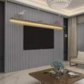 Painel Nobre Ripado 1 Prat c/ LED - 2,30m - Gelius - 1.2/SR/RN/LD//PR 3