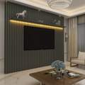 Painel Nobre Ripado 1 Prat c/ LED - 2,30m - Gelius - 1.2/SR/RN/LD//PR 5