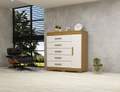 CÔMODA RAYANE 100% MDF 5G 1P 1,20m - ACP - 5.2/TRA 1