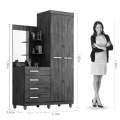 ROUPEIRO CÔMODA MELISSA 4 GAVETAS 2 PORTAS ESPELHO ACP 100%MDF - 1,10m - 5.7/TRA 6