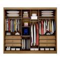ROUPEIRO GR MONACO 100% MDF 2 P 6 G C/ ESPELHO -RIPADO 3D - 2,41m - NOVO HORIZONTE - 1.5/TRA 3