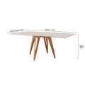 Mesa Sparta 1,20 c/ 6 cadeiras Sparta Rafana - 3.39/TRA 5