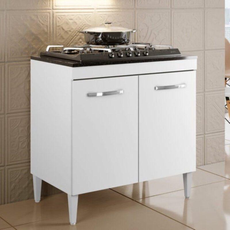 Balcão cooktop Sevilha 4 Bocas Kaiki - 0,84m - 2.2/SR