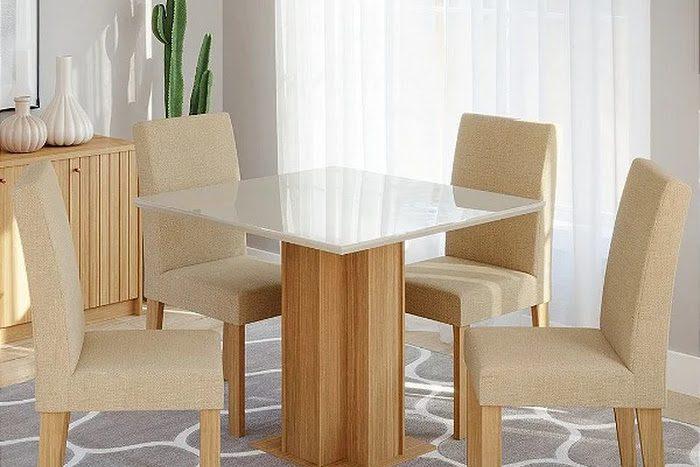 MESA NOVA SOPHIA - 0,95CM - C/4 CADEIRAS MAYA - CIMOL - 8.9 - TRA
