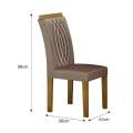 MESA DOHA C/ 6 CADEIRAS DOHA - 160cm - LEIFFER - 1.46 - TRA/PR 4