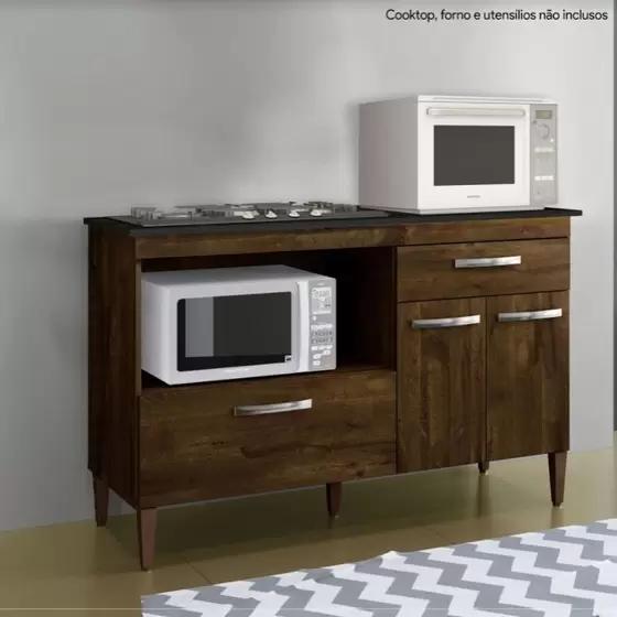 Balcão Cooktop Palace - 4 Bocas- Kaiki - 1,35m - 3.3/SR