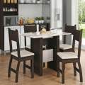 Mesa de Jantar Milano 108X68 c/ 4 Cadeiras Poliman - 4.4 - SR/RN/RF 7