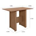 Mesa de Jantar Milano 108X68 c/ 4 Cadeiras Poliman - 4.4 - SR/RN/RF 4