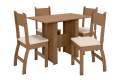 Mesa de Jantar Milano 108X68 c/ 4 Cadeiras Poliman - 4.4 - SR/RN/RF 2