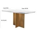 Mesa Berlim 1,20m - Tampo MDF/vidro - Rufato - c/4 cadeiras Sophia RN - 1.0/SR 3