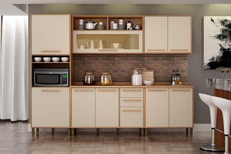 Cozinha Salvador 100%MDF - 2.65m - Valdemoveis - 1.6/RN/TRA