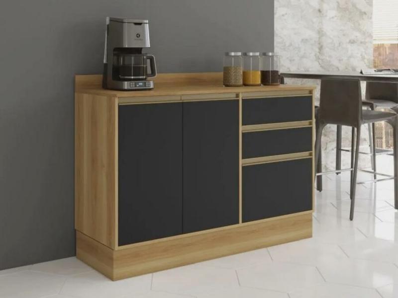 Balcão de Cozinha Barcelona 1,20 - - 3.6-SR/RF