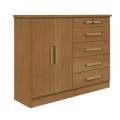 CÔMODA NEW ATHOS 5G 2P 100% MDF 1,36m - D' DORO - 6.4/SR/6.3/LD/RF 1