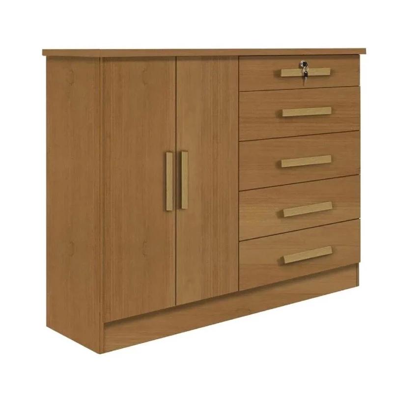 CÔMODA NEW ATHOS 5G 2P 100% MDF 1,36m - D' DORO - 6.4/SR/6.3/LD/RF