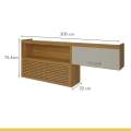 Armário Aéreo Basculante Princesa 2P1N 100%MDF - 200cm - Nesher - 5.4/SR 5.3/LD/TRA 5.1/RN 2