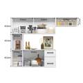Cozinha Suspensa Juliete/Brisa 7P2G - 1,80m - 3.5/SR/TD 3.3/PR 4