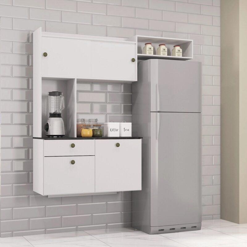 Cozinha Suspensa Lara 4P1G - 1,51m - Poquema -/2.5 SR /PR/TD
