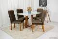 Mesa de Jantar Pedro 120x80 c/ 4 cadeiras Lisboa veludo - 1.13 - RF 2