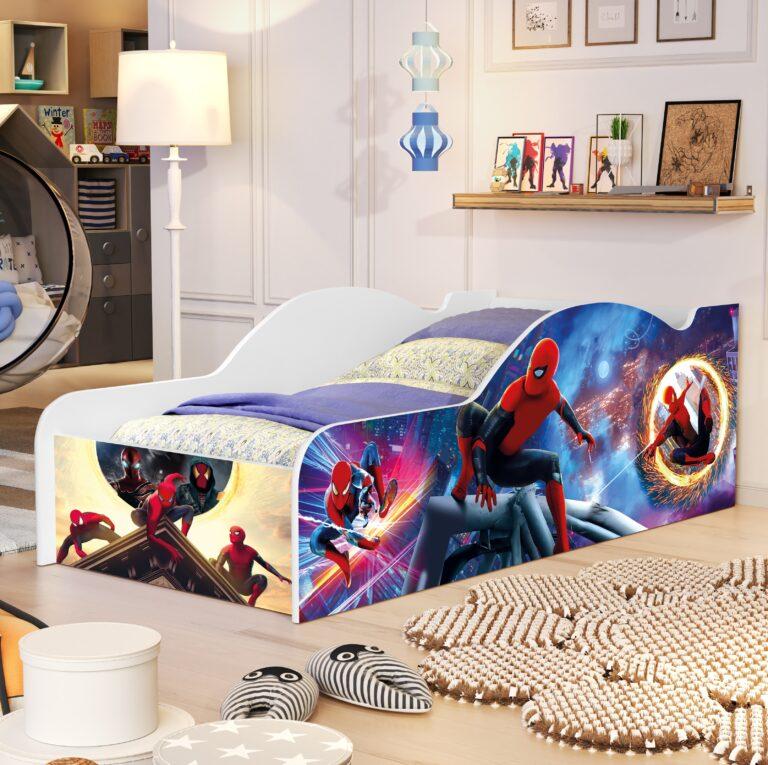 Cama Juvenil Carro Homem-Aranha 14 100% MDF – VJ MÓVEIS - 72,5cm - 2.4/TD
