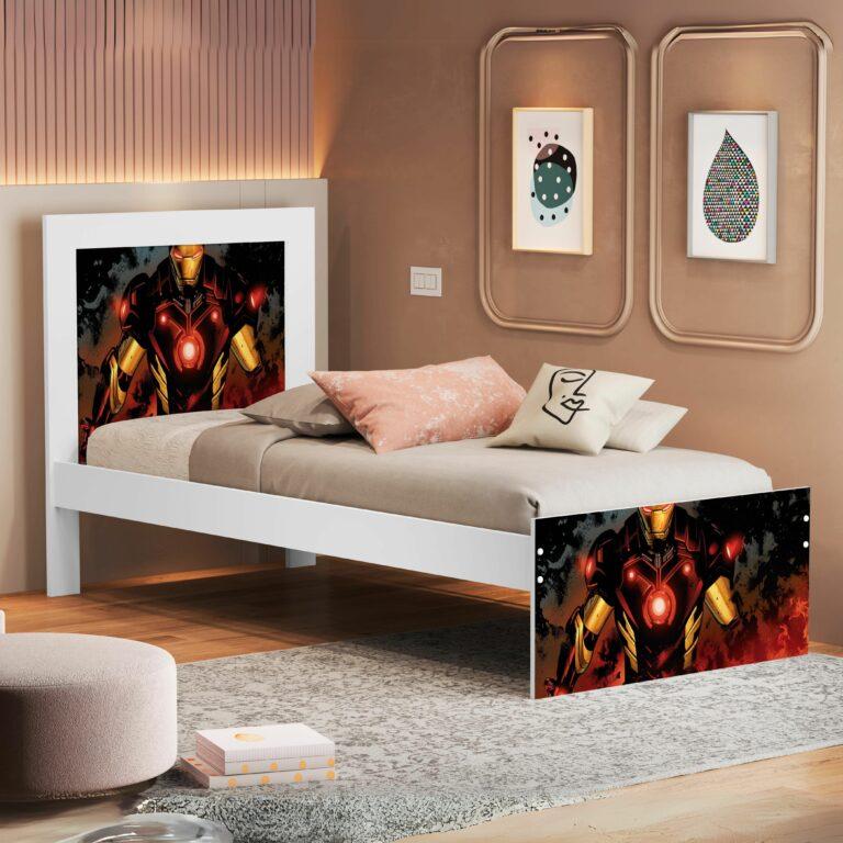 Cama Solteiro Marina Homem-de-Ferro 401370 – VJ MÓVEIS - 2.2 - TD
